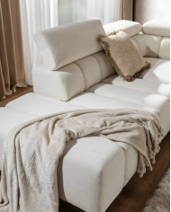 Narożnik Ragusso L, OS+R+3FB, funkcja spania, pojemnik, regulowane zagłówki, Stagra