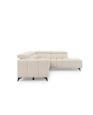 Narożnik Ragusso L, OS+R+3FB, funkcja spania, pojemnik, regulowane zagłówki, Stagra