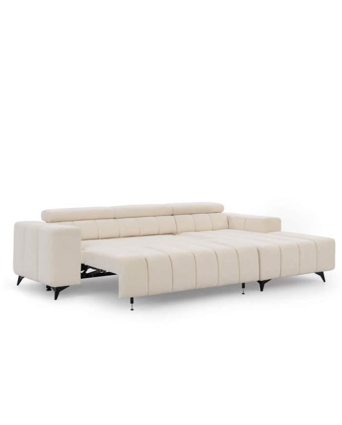 Narożnik Ragusso S, 3FB+OSB, funkcja spania, pojemnik, regulowane zagłówki, Stagra