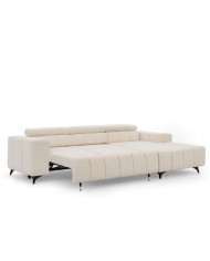 Narożnik Ragusso S, 3FB+OSB, funkcja spania, pojemnik, regulowane zagłówki, Stagra