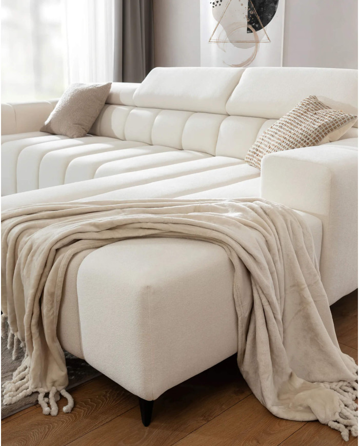 Narożnik Ragusso S, 3FB+OSB, funkcja spania, pojemnik, regulowane zagłówki, Stagra