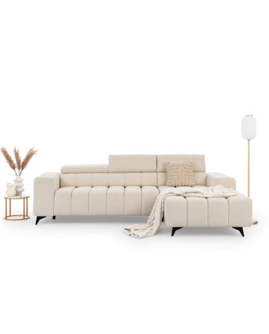 Narożnik Ragusso S, 3FB+OSB, funkcja spania, pojemnik, regulowane zagłówki, Stagra