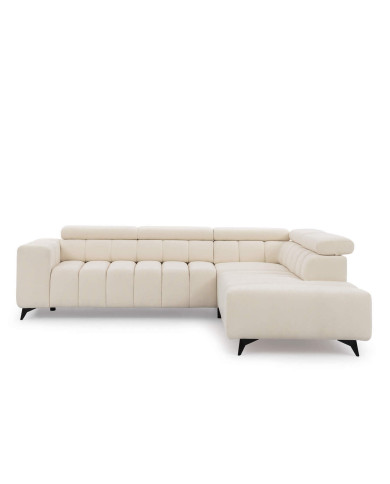 Narożnik Ragusso L, OS+R+3FB, funkcja spania, pojemnik, regulowane zagłówki, Stagra