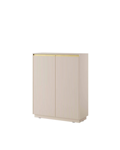 Komoda wysoka Royal KW-104, dwudrzwiowa, Beż piaskowy/ Złoty, PIASKI Komoda wysoka Royal KW-104, dwudrzwiowa, Beż piaskowy/ Złoty, PIASKI