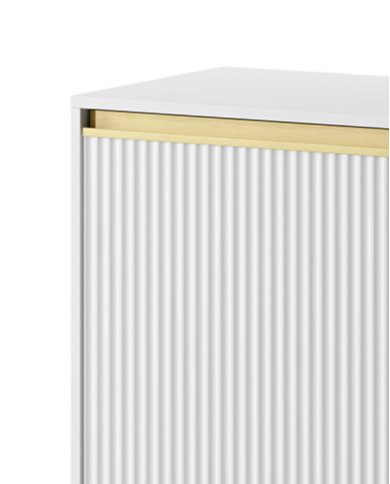 Szafka nocna Royal S-54, szuflada, Biały/ Złoty, PIASKI Szafka nocna Royal S-54, szuflada, Biały/ Złoty, PIASKI
