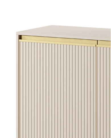 Szafka nocna Royal S-54, szuflada, Beż piaskowy/ Złoty, PIASKI Szafka nocna Royal S-54, szuflada, Beż piaskowy/ Złoty, PIASKI