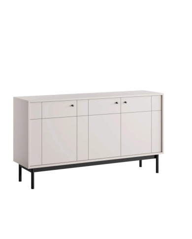 Komoda Japandi K-154, trzydrzwiowa, Cashmere, PIASKI