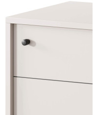 Komoda Japandi K-104, dwudrzwiowa, Cashmere, PIASKI