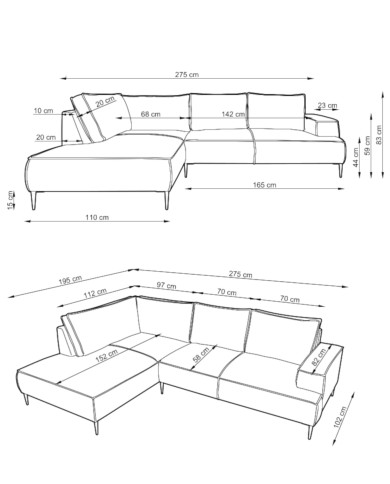 Narożnik Olmo L, PIASKI Narożnik Olmo L, PIASKI