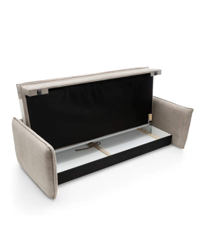 Sofa Tilia Slim, funkcja spania, pojemnik, PIASKI