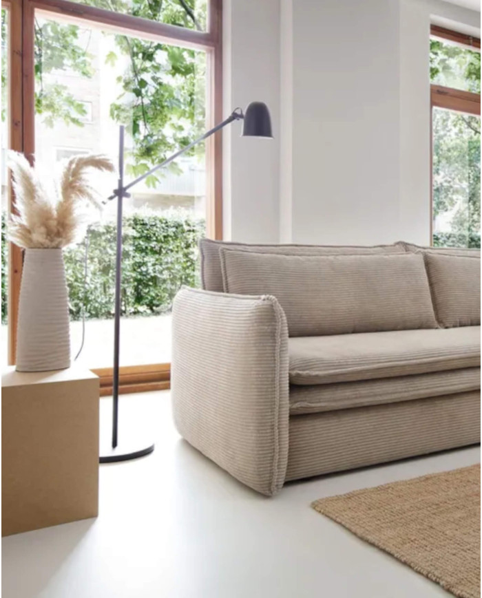 Sofa Tilia Slim, funkcja spania, pojemnik, PIASKI