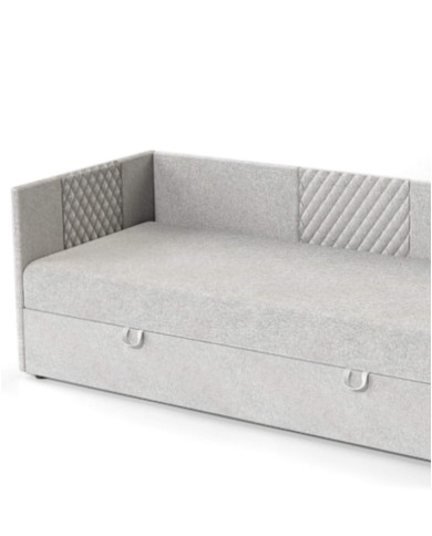 Tapczan Tiny V2, funkcja spania, pojemnik, panele naścienne, DOLMAR Tapczan Tiny V2, funkcja spania, pojemnik, panele naścienne, DOLMAR