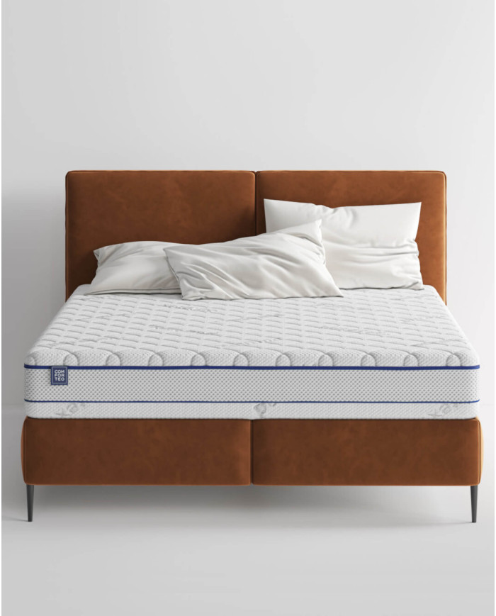 Materac Bettter, 160x200 cm, dwustronny, multipocket, sprężynowy, pianka Super Soft, zdejmowany pokrowiec, H4, Comforteo