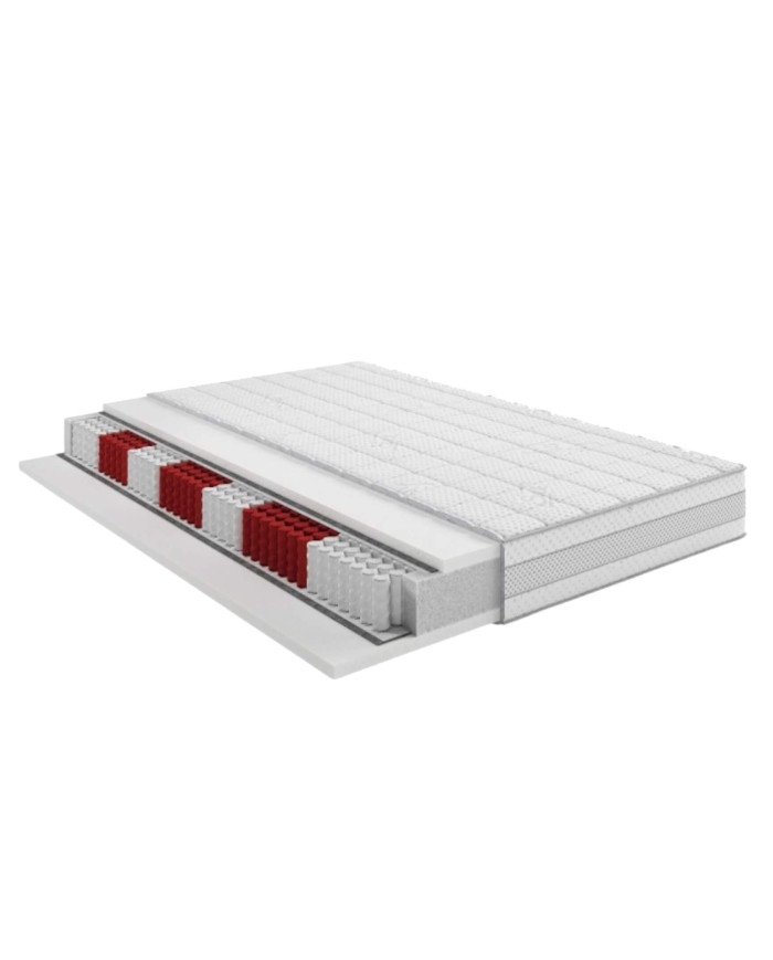 Materac Best, 160x200 cm, dwustronny, multipocket, sprężynowy, zdejmowany pokrowiec, H4, Comforteo