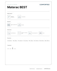 Materac Best, 200x200 cm, dwustronny, multipocket, sprężynowy, zdejmowany pokrowiec, H4, Comforteo