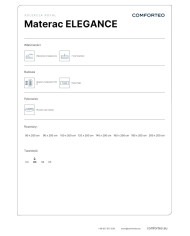 Materac Elegance, 80x200 cm, dwustronny, multipocket, wysokie sprężyny, pianka Tiger, H3, Comforteo