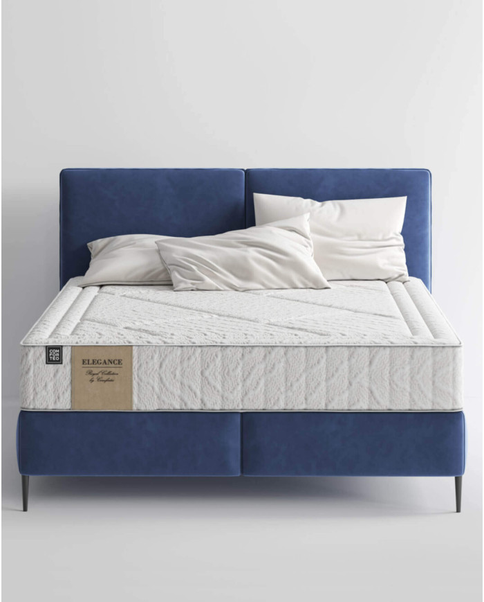 Materac Elegance, 160x200 cm, dwustronny, multipocket, wysokie sprężyny, pianka Tiger, H3, Comforteo