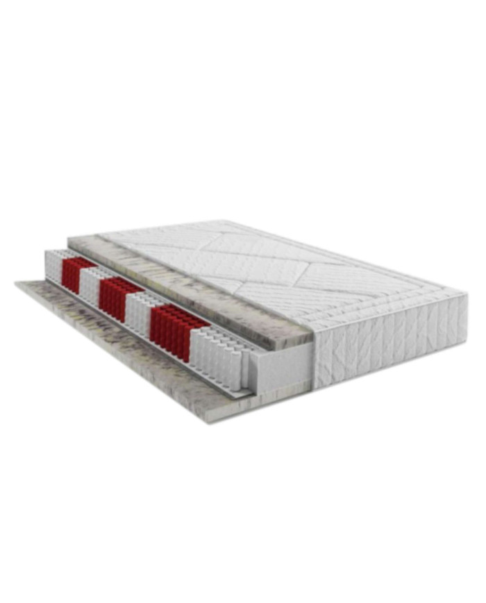 Materac Elegance, 200x200 cm, dwustronny, multipocket, wysokie sprężyny, pianka Tiger, H3, Comforteo
