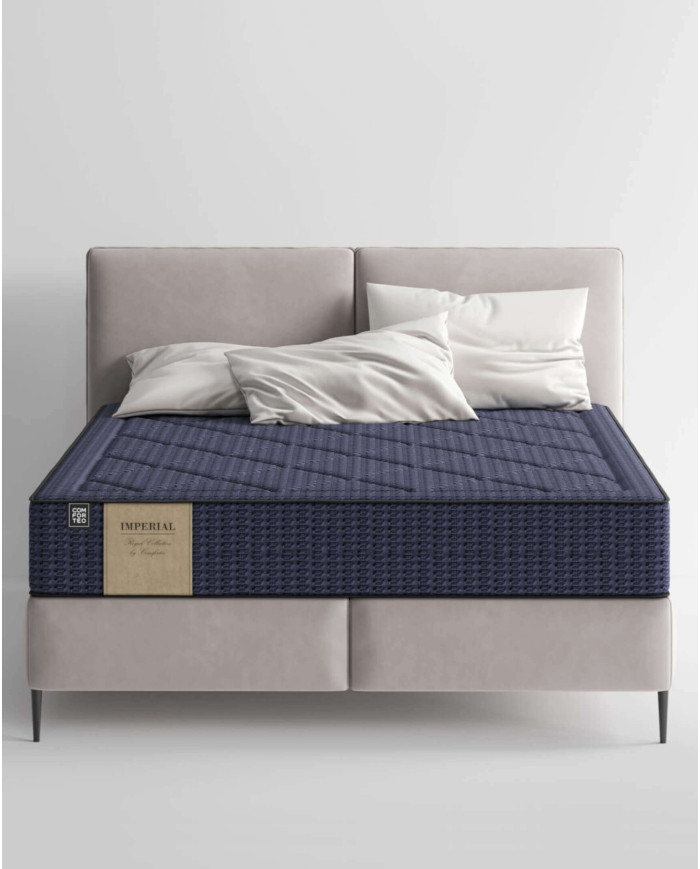 Materac Imperial, 160x200 cm, dwustronny, multipocket, sprężyny, pianka Visco i Xfoam, H3/H4, Comforteo