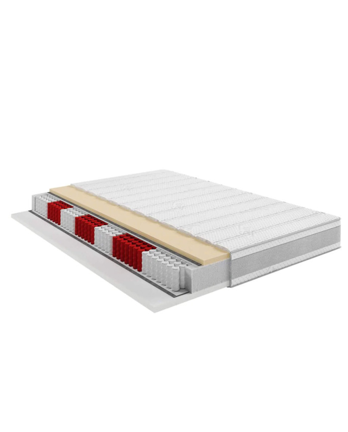 Materac Only, 120x200 cm, dwustronny, multipocket, sprężyny, pianka HR, pianka Visco, H3/H4, Comforteo