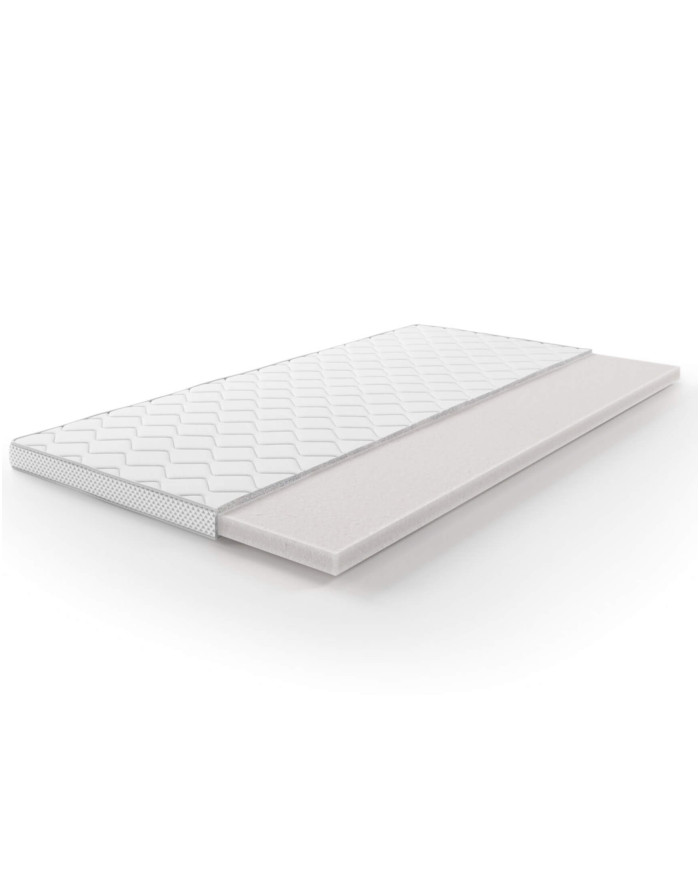 Topper Visco 180x200 cm, pianka termoelastyczna, 4 cm, zdejmowany pokrowiec, H3, Comforteo