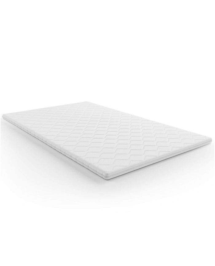 Topper Visco 180x200 cm, pianka termoelastyczna, 6 cm, zdejmowany pokrowiec, H3, Comforteo