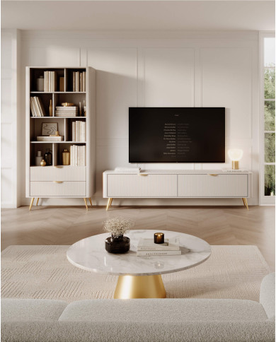 Komoda Lante D 138 d3s, szuflady, drzwi, Beżowa, Laski Meble Komoda Lante D 138 d3s, szuflady, drzwi, Beżowa, Laski Meble