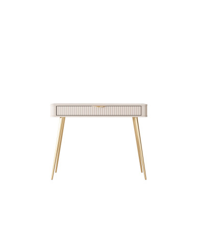 Konsola, toaletka Lante, szuflada, Beżowa, Laski Meble