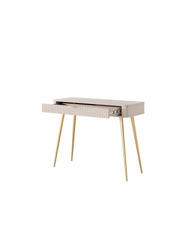 Konsola, toaletka Lante, szuflada, Beżowa, Laski Meble