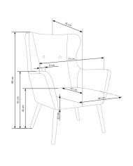 Fotel Cotto Ciemnopopielaty-5