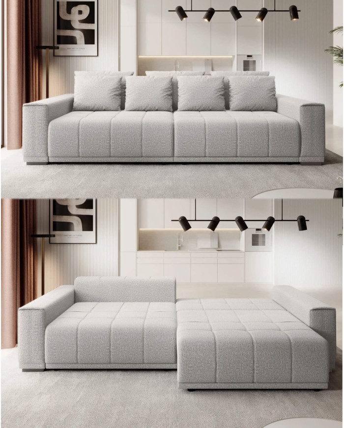 Bigsofa Motta, funkcja spania, pojemniki, Wersal