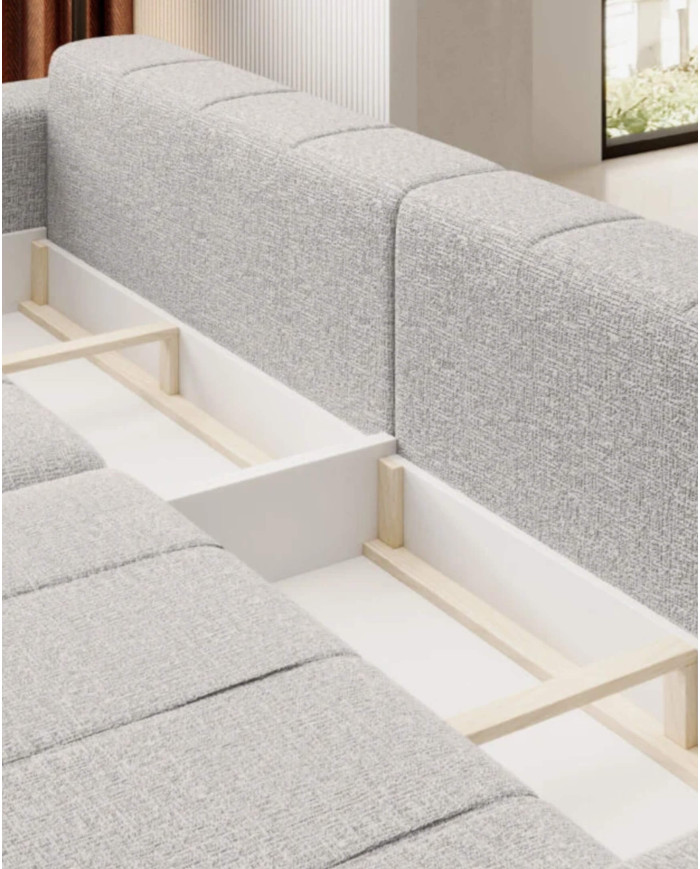Bigsofa Motta, funkcja spania, pojemniki, Wersal