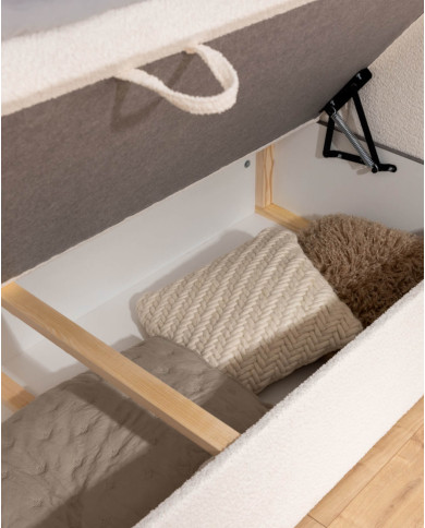 Łóżko kontynentalne Chloe 180x200, tapicerowane, materac, topper, pojemnik, Gruszka Meble Łóżko kontynentalne Chloe 180x200, tapicerowane, materac, topper, pojemnik, Gruszka Meble