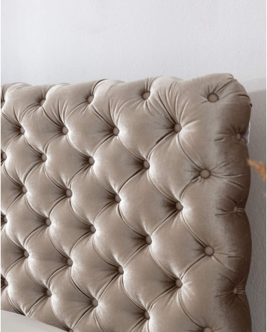 Łóżko kontynentalne Castel 160x200, tapicerowane, materace, topper, pojemnik, Gruszka Meble Łóżko kontynentalne Castel 160x200, tapicerowane, materace, topper, pojemnik, Gruszka Meble