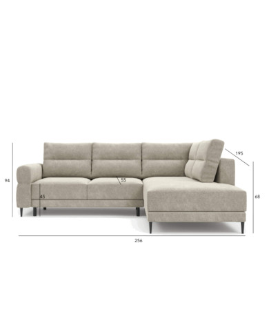 Narożnik Nordic Zamknięty, funkcja spania, pojemnik, COMFORTEO Narożnik Nordic Zamknięty, funkcja spania, pojemnik, COMFORTEO