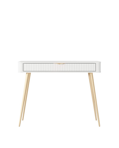 Konsola, toaletka Lante, szuflada, Biała, Laski Meble