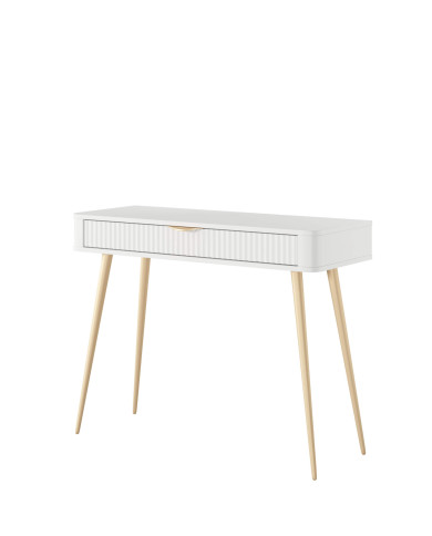 Konsola, toaletka Lante, szuflada, Biała, Laski Meble
