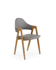 Krzesło K247 Popielate/dąb miodowy-1