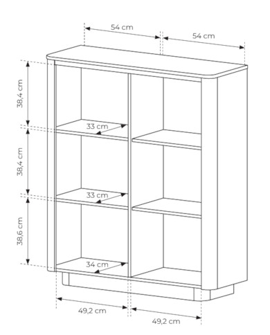 Komoda Wysoka Torro 2D, dwudrzwiowa, Dąb cremona/ Czarny, Laski Meble Komoda Wysoka Torro 2D, dwudrzwiowa, Dąb cremona/ Czarny, Laski Meble