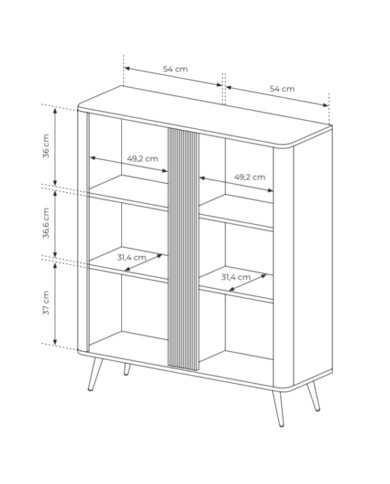 Komoda Wysoka Veris 2D, dwudrzwiowa, Dąb dunin/ Czarny, Laski Meble Komoda Wysoka Veris 2D, dwudrzwiowa, Dąb dunin/ Czarny, Laski Meble
