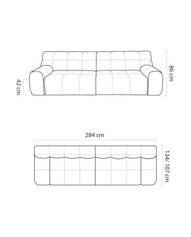 Sofa Cocoon, elektrycznie wysuwane siedzisko, WERSAL Sofa Cocoon, elektrycznie wysuwane siedzisko, WERSAL