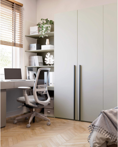 Regał Woow WO-04, z półkami i oświetleniem, szampański/ eukaliptus, LENART Regał Woow WO-04, z półkami i oświetleniem, szampański/ eukaliptus, LENART