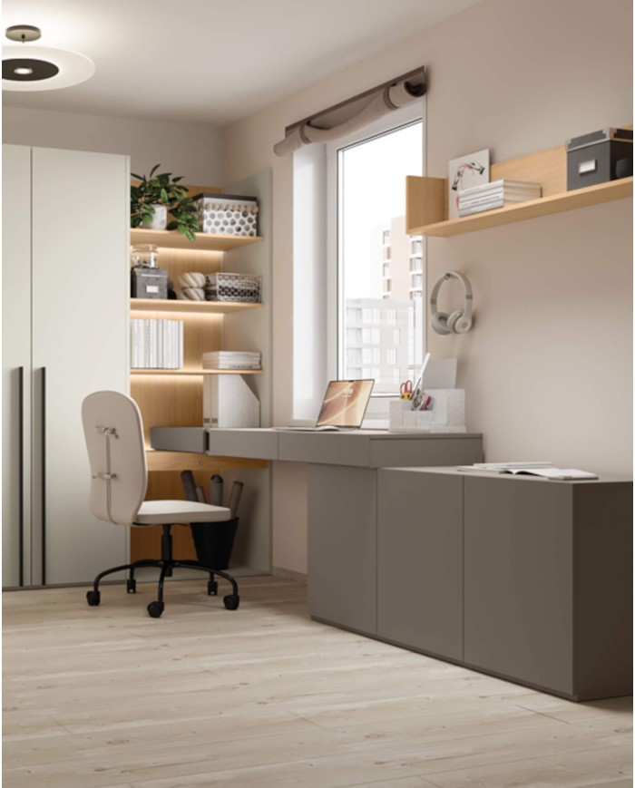 Komoda Woow WO-07, 3 drzwi, clay grey, LENART