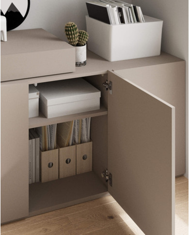 Komoda Woow WO-07, 3 drzwi, clay grey, LENART Komoda Woow WO-07, 3 drzwi, clay grey, LENART