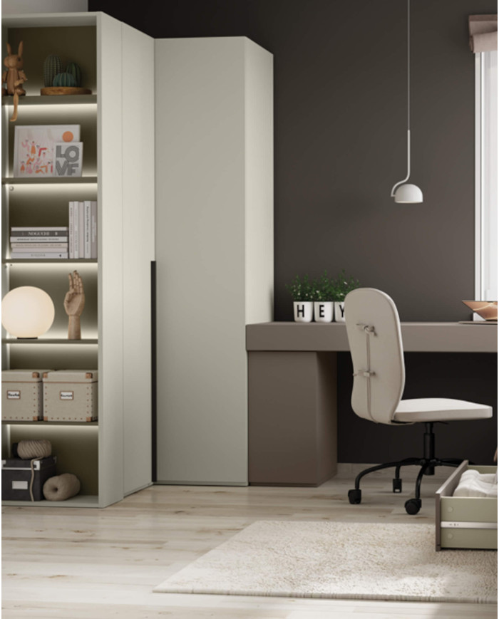 Komoda, kontenerek Woow WO-08, drzwiczki, clay grey, LENART