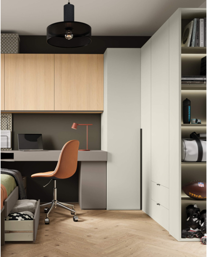 Komoda, kontenerek Woow WO-08, drzwiczki, clay grey, LENART