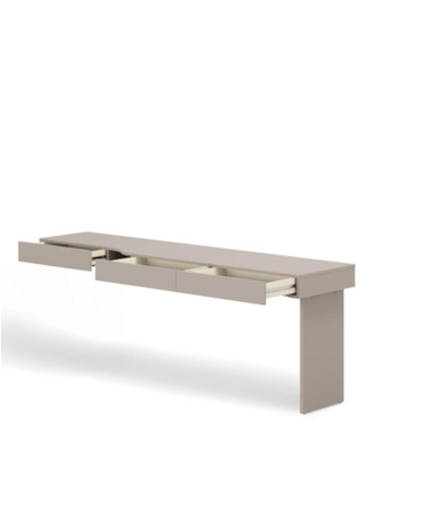 Biurko Woow WO-11 P, z szufladami, szampański/ clay grey, LENART Biurko Woow WO-11 P, z szufladami, szampański/ clay grey, LENART