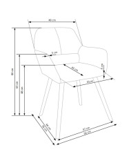 Krzesło K283 Popielate-8