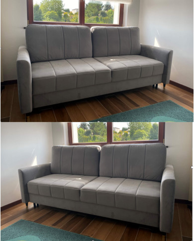 Sofa Hugo, funkcja spania, pojemnik, COMFORTEO Sofa Hugo, funkcja spania, pojemnik, COMFORTEO