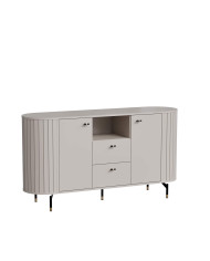 Komoda Zante ZA2, drzwi, szuflady, wnęka regałowa, Cashmere, DOLMAR